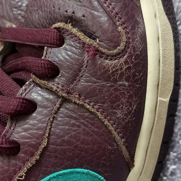 Nike Dunk Premium SB Deep Burgundy/Aquamarine 313171 601 Size 9 - Picture 5 of 12